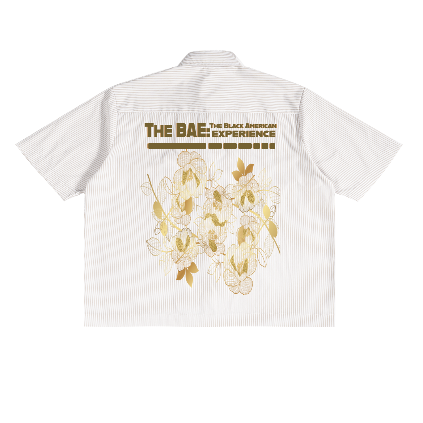 BAE Floral Shirt,Cream Button Up Shirt,Unisex Summer Shirt,Lightweight Streetwear Shirt,The BAE Collection,TOTB EATS Apparel,Short Sleeve Statement Shirt,Cultural Streetwear Top,Lapel Collar Button Down,Quiet Luxury Streetwear