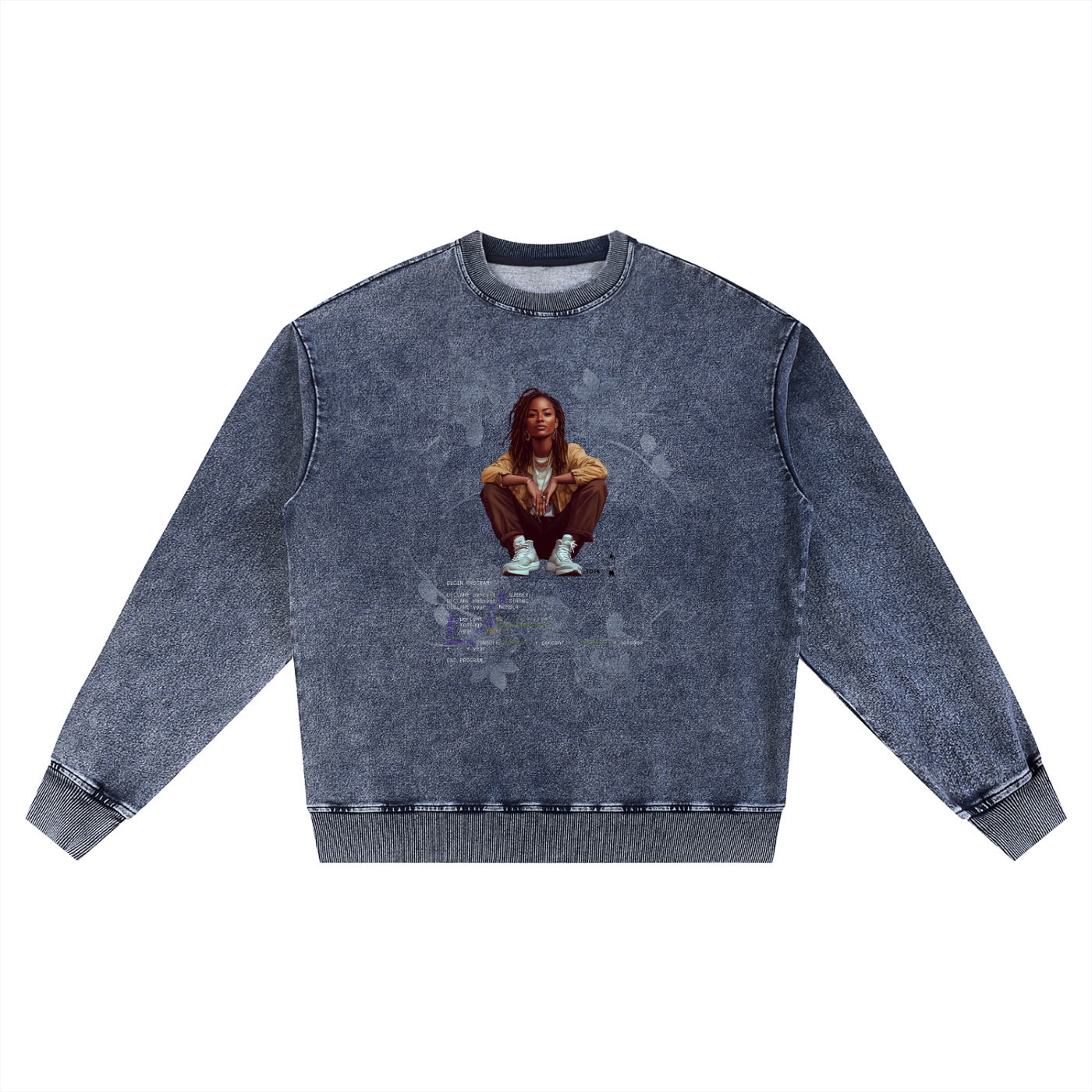 Snow Wash Crewneck,Vintage Wash Pullover,Recession Proof Apparel,Oversized Streetwear Sweatshir,92% Stand Down Collection,Unisex Winter Streetwear,Graphic Sweatshirt for Fall,Heavyweight Cotton Crewneck,	Black Owned Streetwear Brand,Statement Graphic Clothing