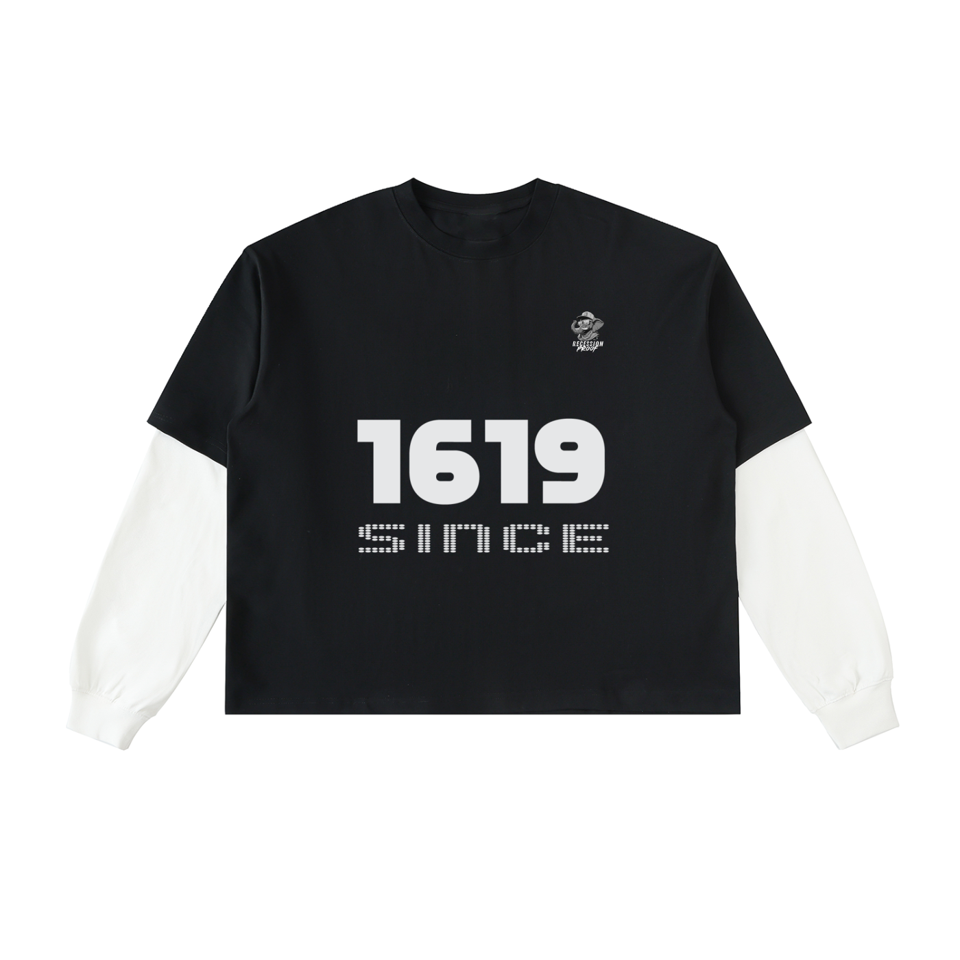 Long Sleeve Tee,100% Cotton Shirt,Cropped Long Sleeve,TOTB EATS,The BAE Shirt,1619 Since,Fall Streetwear,Everyday Outfit,History Remix,Drop Shoulder Shirt